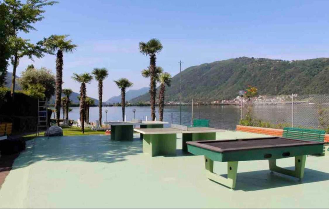 Holiday On The Lake Lugano Bissone Buitenkant foto